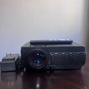 GPX PJ300VP Mini Projector with Bluetooth HDMI USB VGA Black Home Theater Remote